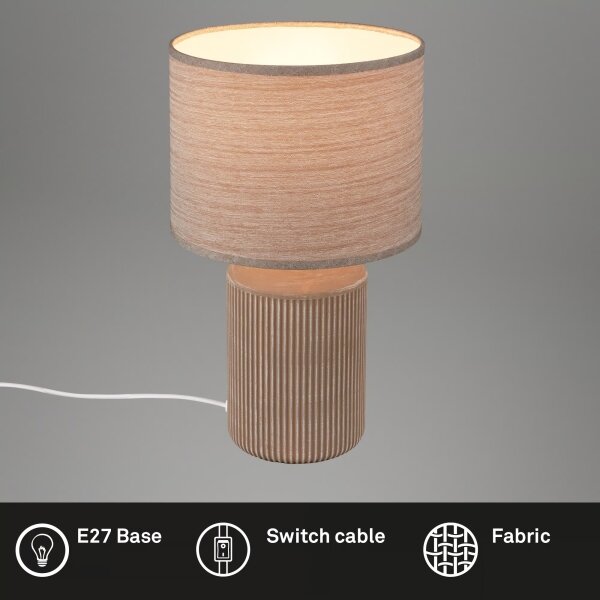 Brilo - Stolní lampa INO 1xE14/10W/230V bílá