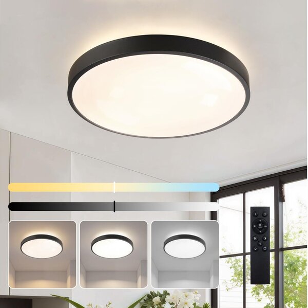 Brilagi - LED Stmívat. svítidlo GLASS POOL DOUBLE LED/48W/230V 40 cm černá + DO
