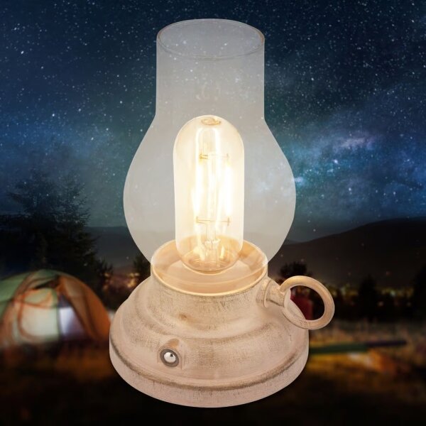 Brilo - LED Stm. ven. nab. stolní lampa KANEA LED/1,5W/5V IP44 1200 mAh béžová