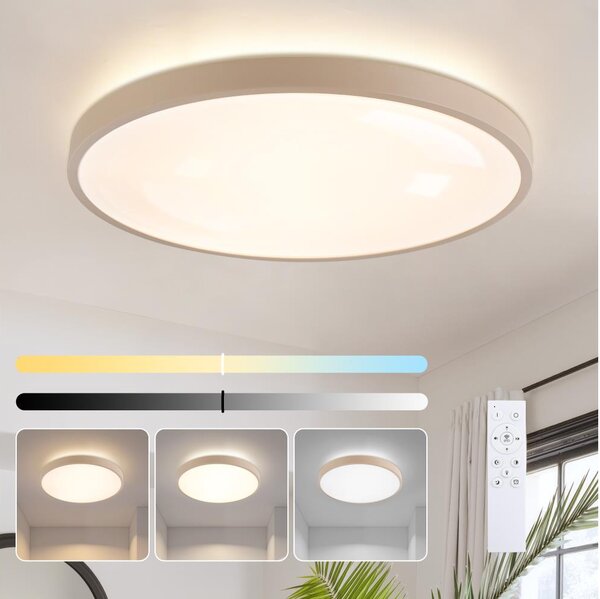 Brilagi - LED Stmívat. svítidlo GLASS POOL DOUBLE LED/80W/230V 60 cm béžová + DO