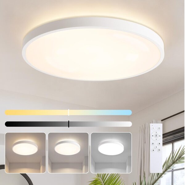 Brilagi - LED Stmívat. svítidlo GLASS POOL DOUBLE LED/80W/230V 60 cm bílá + DO