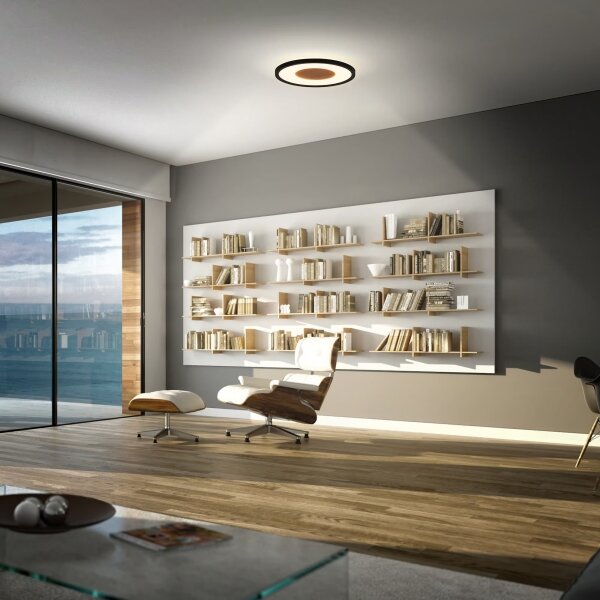 Brilo - LED Stropní svítidlo SUFIT WOOD LED/18W/230V 3000K pr. 29 cm