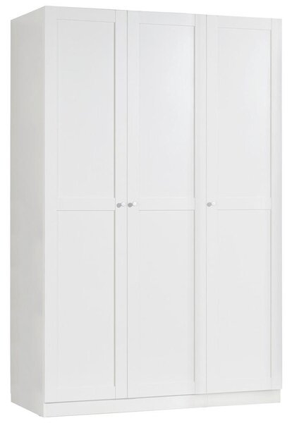 Šatní skříň Unit bez vybavení, bílá, š. 136,7 cm