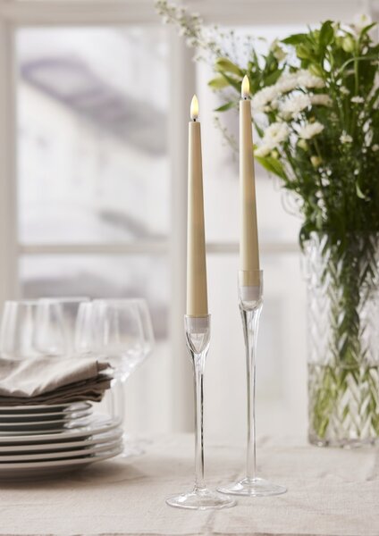LED svíčka Flamme Candy Yellow – set 2 ks