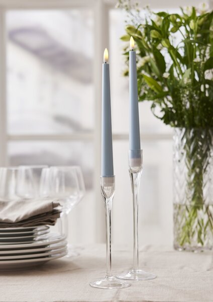 LED svíčka Flamme Candy Blue – set 2 ks