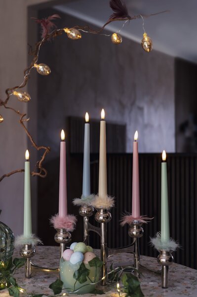 LED svíčka Flamme Candy Blue – set 2 ks