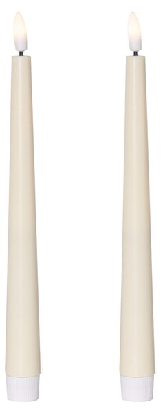 LED svíčka Flamme Candy Yellow – set 2 ks