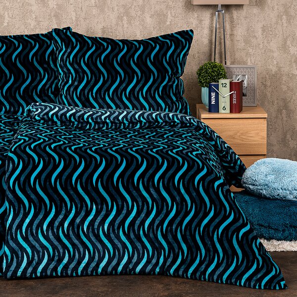 4Home Povlečení Wave mikroflanel, 140 x 220 cm, 70 x 90 cm