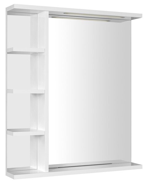 Aqualine Aqualine, KORIN STRIP zrcadlo s LED osvětlením a poličkami 60x70x12cm, KO370S