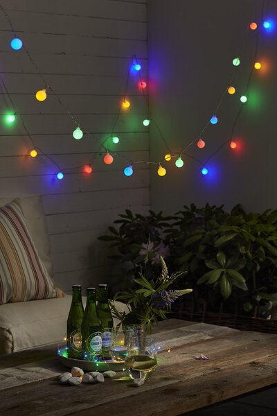 Světelný řetěz Multicoloured – 40 LED žárovek