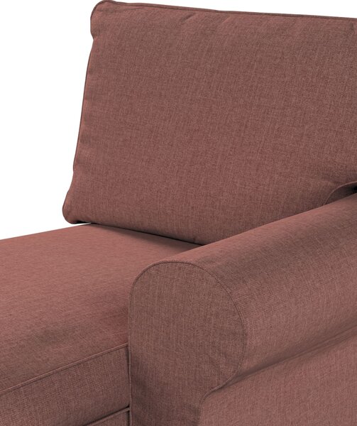 Potah na lenošku Ektorp pravý barva hnědá látka pletený vzor