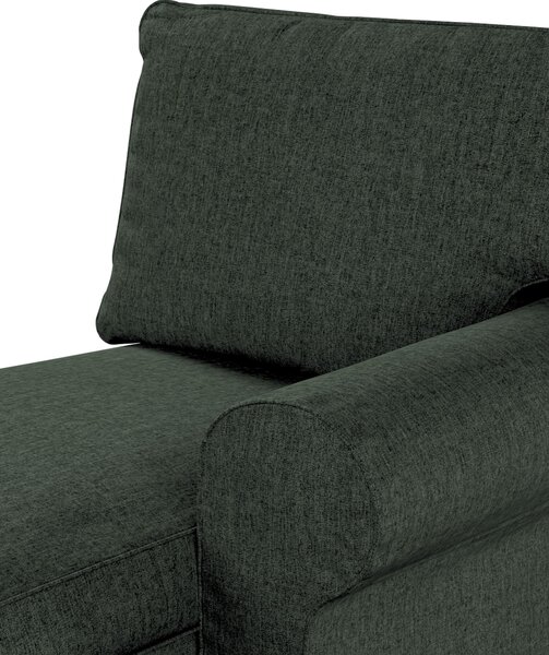 Potah na lenošku Ektorp pravý barva zelená látka pletený vzor