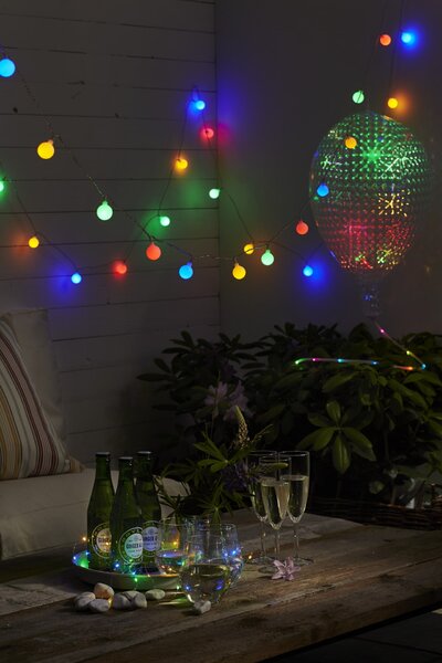 Světelný řetěz Multicoloured – 40 LED žárovek