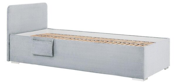 Postel Remi s bočnicemi 90x200, potah šedomodrý