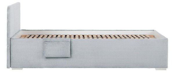 Postel Remi s bočnicemi 90x200, potah šedomodrý