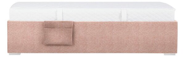 Postel Remi s bočnicemi 90x200, potah tmavě růžový