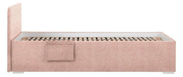 Postel Remi s bočnicemi 90x200, potah tmavě růžový