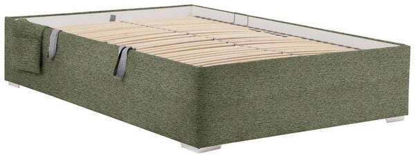 Postel Remi s bočnicemi 120x200, potah olivově zelený