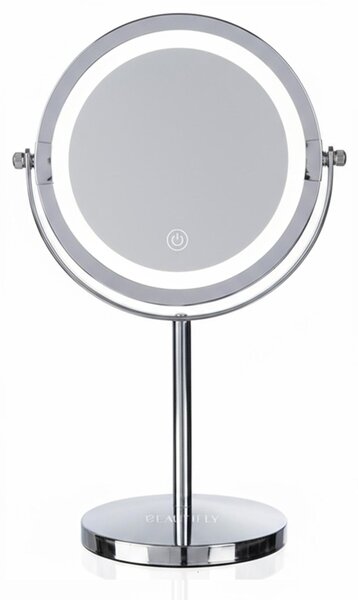 Kosmetické zrcadlo s LED osvětlením, 10násobným zvětšením, dotykovým ovládáním a 360° otočnou hlavou. BEAUTIFLY Looking Glass Light