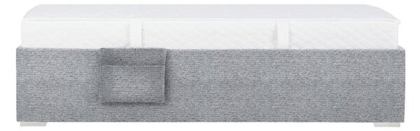 Postel Remi s bočnicemi 90x200, potah tmavě šedý