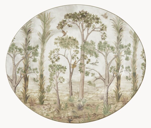 Oválný porcelánový talíř Tall Trees