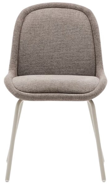 Hnědá čalouněná jídelní židle Kave Home Aimin II