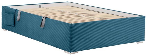 Postel Remi s bočnicemi 120x200, potah pastelově modrý
