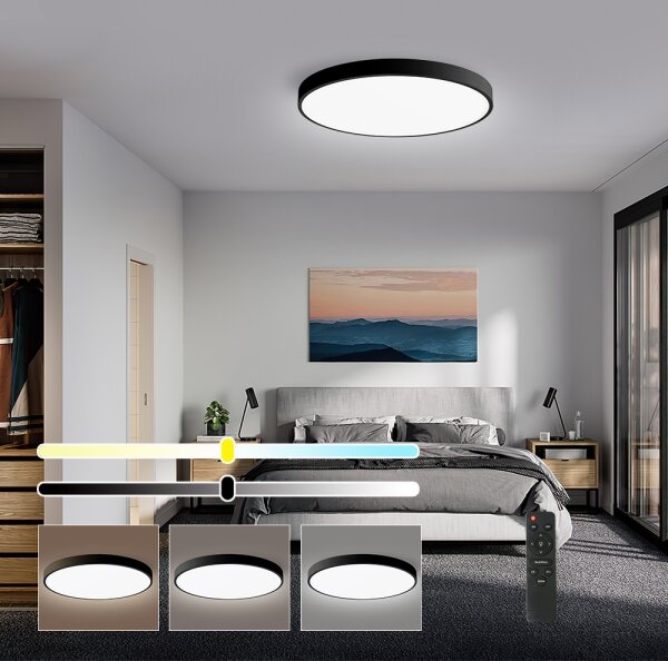 Brilagi-LED Stmívatelné svítidlo POOL SMART LED/60W/230V 50 cm Wi-Fi Tuya+DO čer