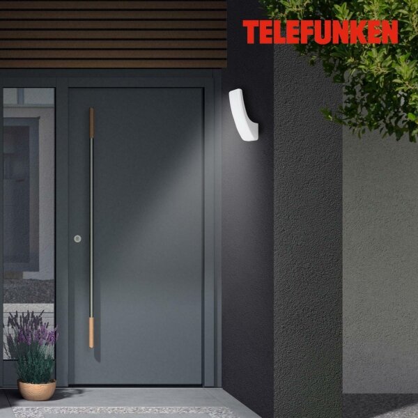 Telefunken 311604TF - LED Venkovní nástěnné svítidlo LED/15W/230V IP44 stříbrná