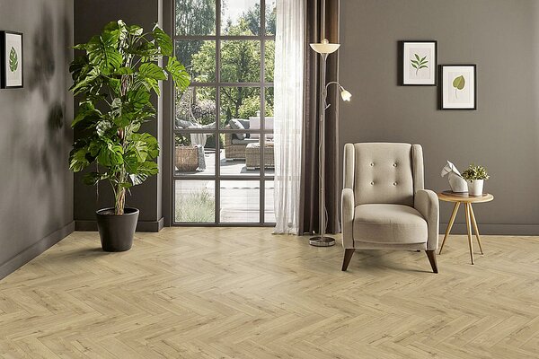 KAINDL Masterfloor maestro herringbone 8.0 Dub edinburgh 32675 - 0.87 m2