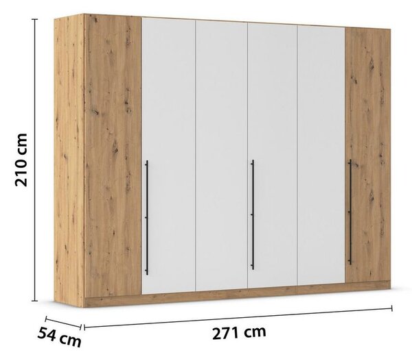 Skříň s otočnými dveřmi SAFARI, šířka 271 cm