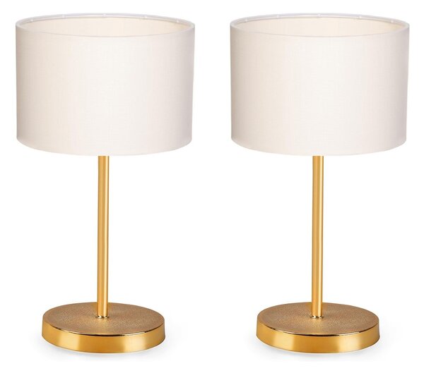 Opviq Sada 2 ks stolních lamp Tablo krémová/zlatá