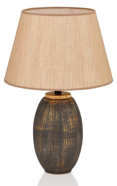 Opviq Stolní lampa Elev hnědá/zlatá