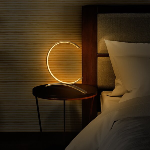 Opviq Stolní lampa Moon s LED osvětlením zlatá