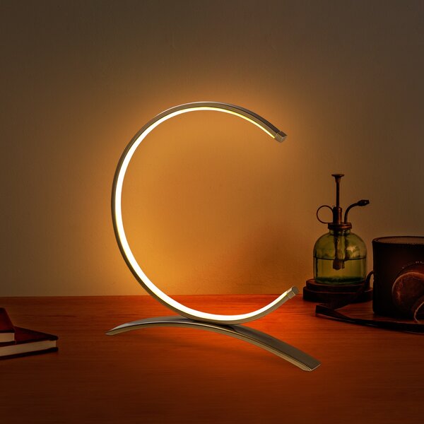 Opviq Stolní lampa Moon s LED osvětlením zlatá