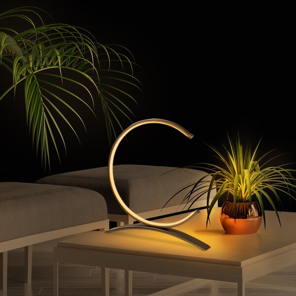 Opviq Stolní lampa Moon s LED osvětlením zlatá