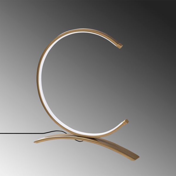 Opviq Stolní lampa Moon s LED osvětlením zlatá