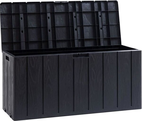 Zahradní box, úloný box, MULTIBOX BRAVO, antracitov edý, 270 l, 117,5 x 45 x 56 cm, provedení z pryskyice