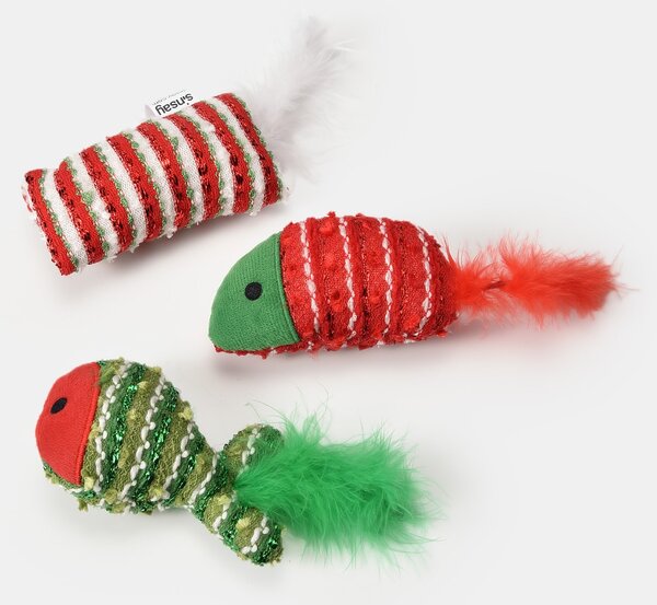 Sinsay - Vánoční hračky pro kočky 3 pack - červená