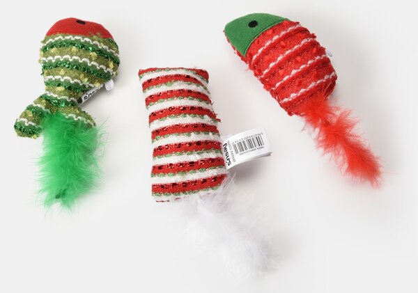 Sinsay - Vánoční hračky pro kočky 3 pack - červená