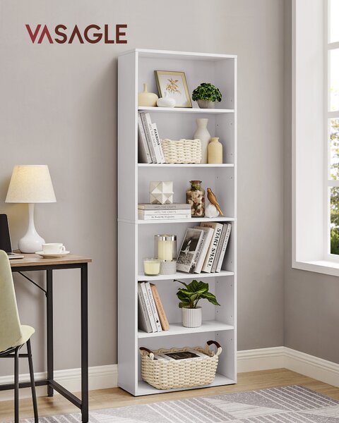 SONGMICS Knihovna Vasagle Viera 60 cm bílá