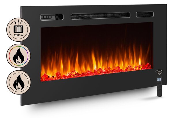 Elektrický krb BALDERIA Fiamma 40 – vestavný krb – erný