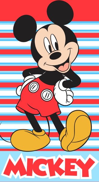 Bavlněná froté osuška 70x140 cm - Veselý Mickey Mouse