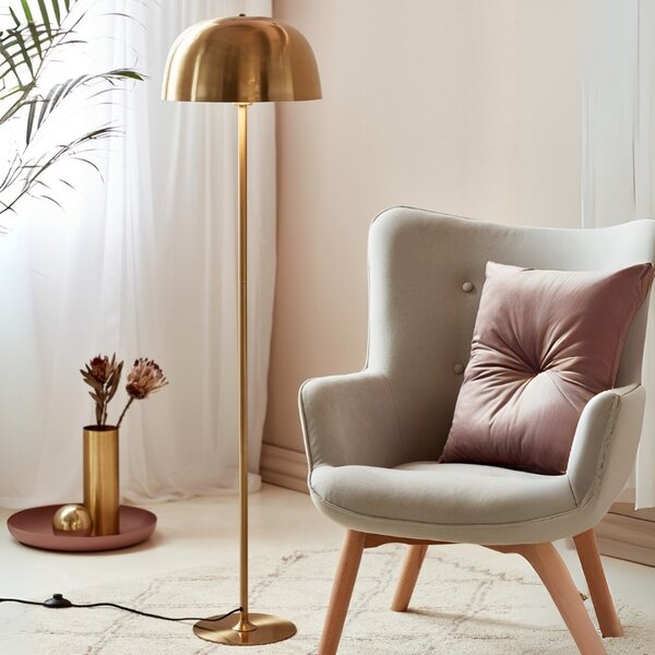 Nordlux Mosazná stojací lampa Cera 140 cm