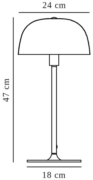 Nordlux Mosazná stolní lampa Cera