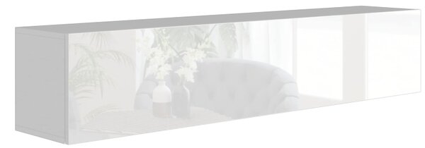Závěsná skříňka ANTOFALLA typ 8, bílá/bílý lesk