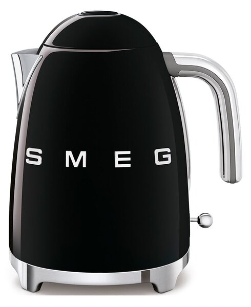 Černá rychlovarná konvice z nerezové oceli 1,7 l Retro Style – SMEG