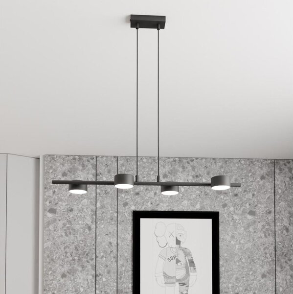 Lustr na lanku SORA 4xGX53/12W/230V černá