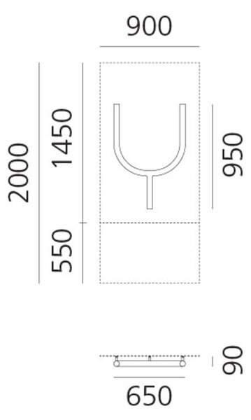 Artemide nástěnné LED svítidlo Alphabet of Light Y 24 W 3000K