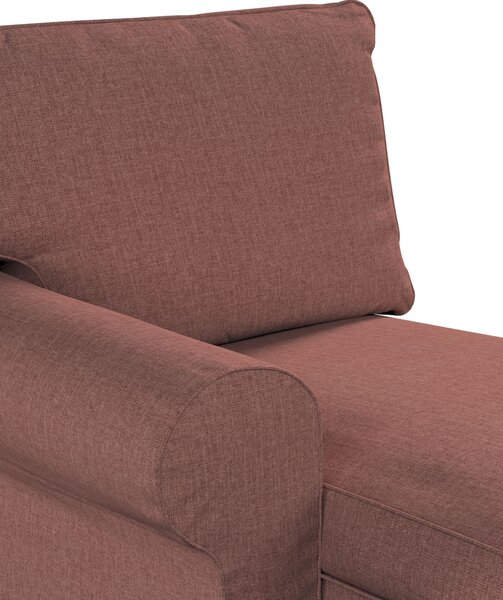 Potah na lenošku Ektorp levý barva hnědá látka pletený vzor
